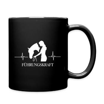Cavalier exécutif Heartbeat Horse Love - Mug uni - noir - Droite