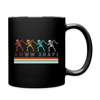 Fracture du bras Fracture osseuse du squelette d’Halloween - Mug uni - noir - Droite