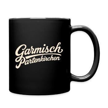 Lettrage Garmisch-Partenkirchen - Mug uni - noir - Droite