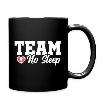 Team No Sleep - Tasse einfarbig - Schwarz - Rechts