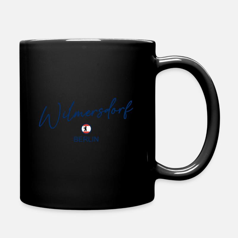 Wilmersdorf - Berlin Flagge - Berliner Bär - Tasse einfarbig - Schwarz