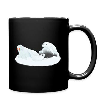 Conférences Tazz | Phoques endormis de l’Arctique - Mug uni - noir - Droite