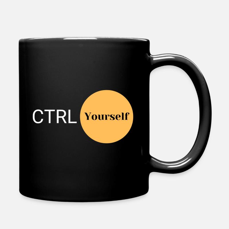 CTRL Yourself - Full Colour Mug - black