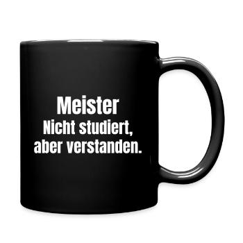 Maître non étudié – compris - Mug uni - noir - Droite