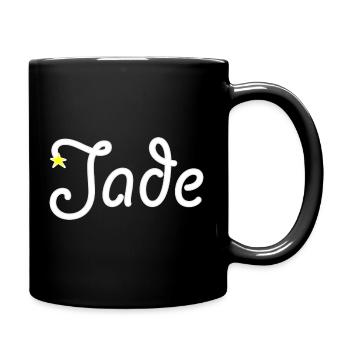 Jade - Tasse einfarbig - Schwarz - Rechts