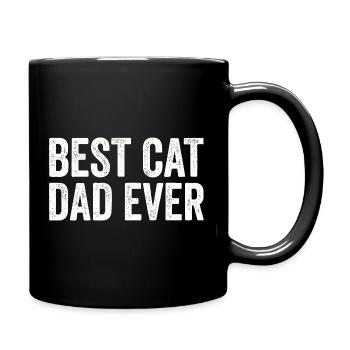 Daughter Cat Lovers Funny Father Dad - Full Colour Mug - black - Right