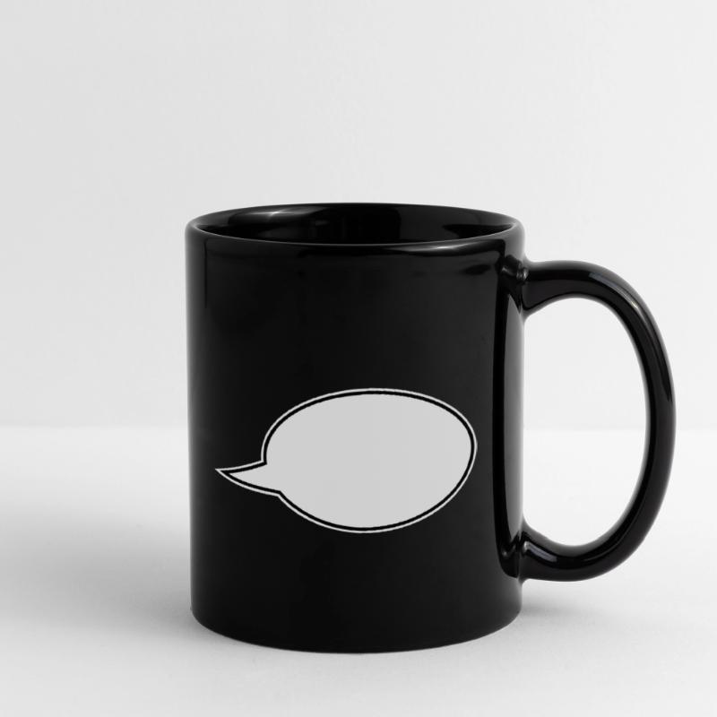 Speech bubble comic right Full Colour Mug
