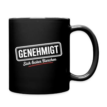 indulges yummy beer booze party beer - Full Colour Mug - black - Right
