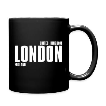 London Typographic Emblem - Full Colour Mug - black - Right