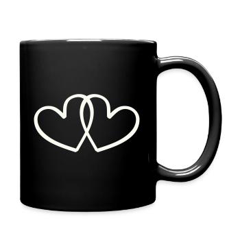 Cœur - Mug uni - noir - Droite