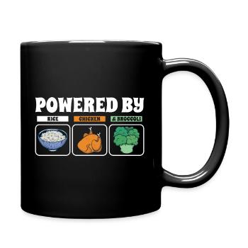 Propulsé par Rice Chicken Broccoli - Mug uni - noir - Droite