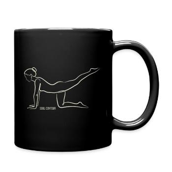 SOUL CONTOUR - Vyaghrasana - Full Colour Mug - black - Right