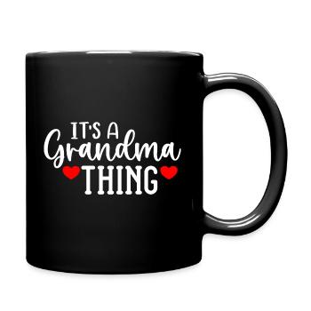 Grandma Thing Heart Design - Mug uni - noir - Droite