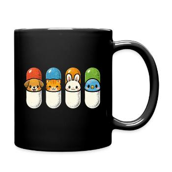 Tierarzt Tiermediziner - Tasse einfarbig - Schwarz - Rechts