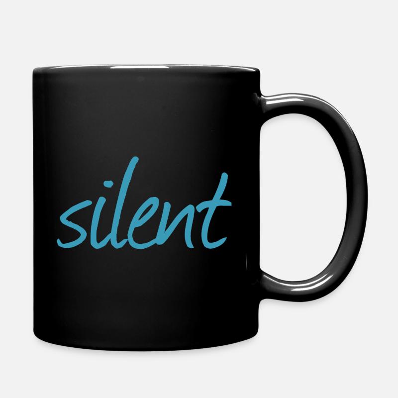 SILENT - Tasse einfarbig - Schwarz