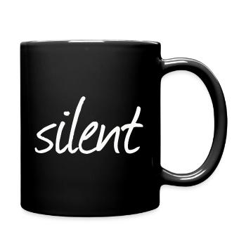 SILENT - Tasse einfarbig - Schwarz - Rechts