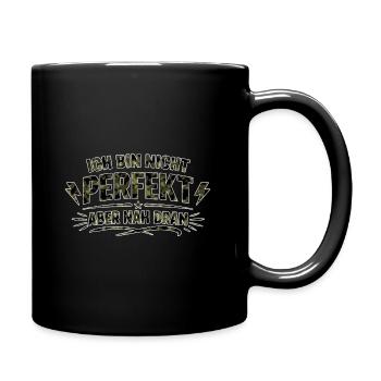 I'm not perfectly close - Full Colour Mug - black - Right