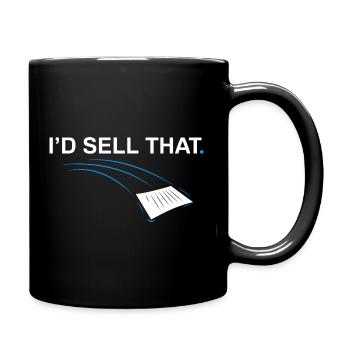 Je vendrais ce Drôle d’agent immobilier - Mug uni - noir - Droite