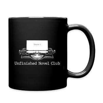 Esthétique d’écrivain lecteur roman inachevé - Mug uni - noir - Droite