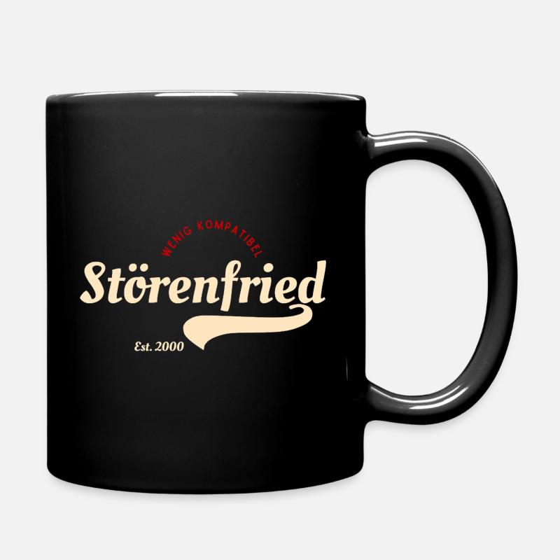 Störenfried Vintage Script Logo - Tasse einfarbig - Schwarz