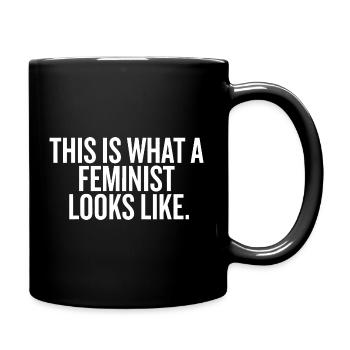 This Is What a Feminist Looks Like - Full Colour Mug - black - Right