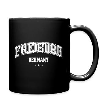 Freiburg Motif for Men Women Germany Fans - Full Colour Mug - black - Right