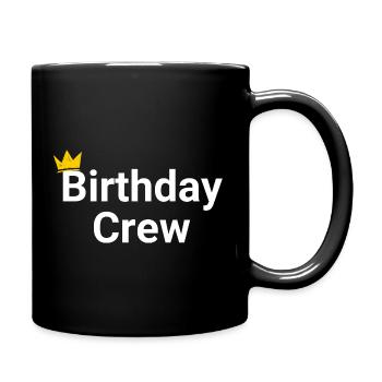 Birthday Crew - Full Colour Mug - black - Right