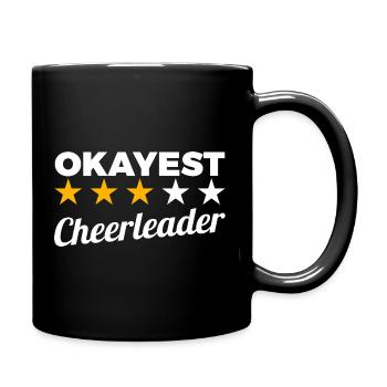 Okayest Cheerleader - Full Colour Mug - black - Right