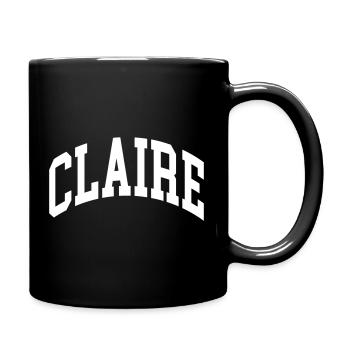 Claire - Mug uni - noir - Droite