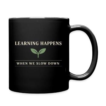 Montessori mother, Gentle parenting, Mindful - Full Colour Mug - black - Right