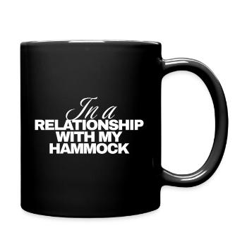 En couple avec mon hamac - Mug uni - noir - Droite