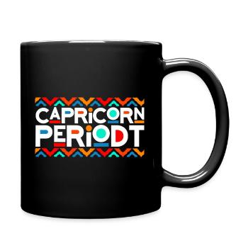 Capricorn Periodt Neon Zodiac - Full Colour Mug - black - Right