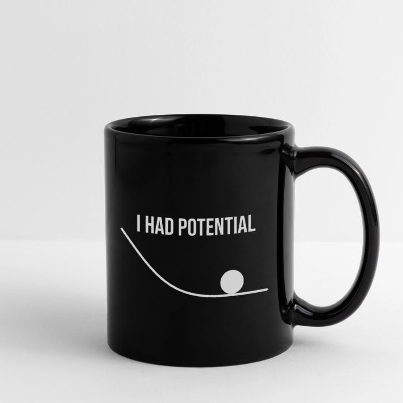 I Had Potential Funny Science Physics Nerd Pun Full Colour Mug