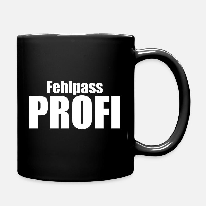 Fehlpass PROFI - Tasse einfarbig - Schwarz