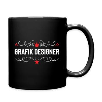 Métier de graphiste - Mug uni - noir - Droite