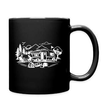 Camping - Full Colour Mug - black - Right