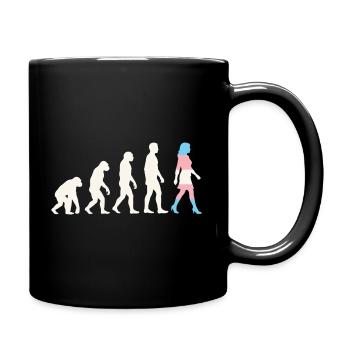 LGBTQ-Pride-Monat – Trans-Evolution - Tasse einfarbig - Schwarz - Rechts