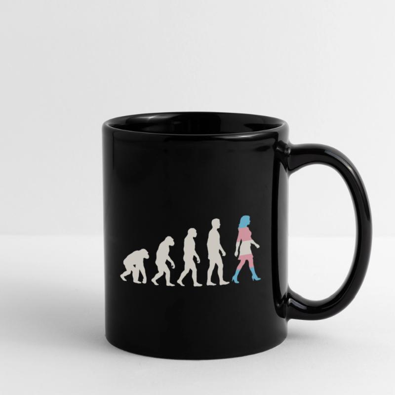 LGBTQ-Pride-Monat – Trans-Evolution Tasse einfarbig