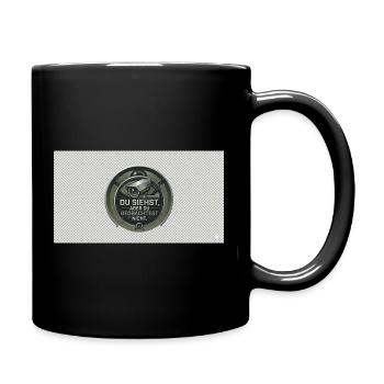 DU SIEHST - Tasse einfarbig - Schwarz - Rechts