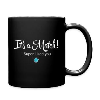 C’est un match ! Je t’aimais super bien - Mug uni - noir - Droite