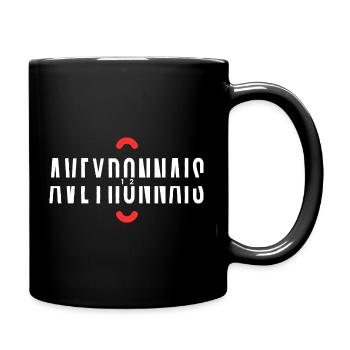 Avignonais T-Shirt Humorgeschenk - Tasse einfarbig - Schwarz - Rechts