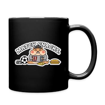 Funny Soccer Hamster match | Football Snack Fan - Full Colour Mug - black - Right
