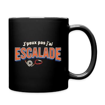 J'peux pas j'ai Escalade - Mug uni - noir - Droite