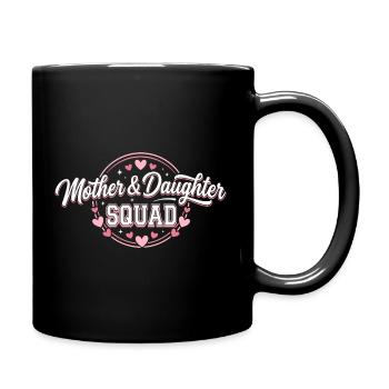 Mutter-Tochter-Trupp | Pinkes Mutter-Tochter-Geschenk - Tasse einfarbig - Schwarz - Rechts