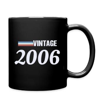 20 Jahre altes T-Shirt Geboren 2006 Vintage - Tasse einfarbig - Schwarz - Rechts