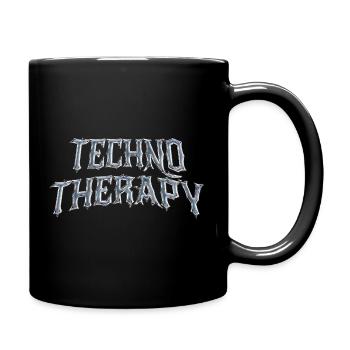 Techno Therapy Tenue Festival Techno Rave Outfit - Tasse einfarbig - Schwarz - Rechts