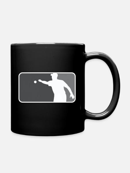Petanque Boule Boccia Petanca Major League Styl - Tasse einfarbig - Schwarz