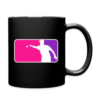 Petanque Boule Petanca Style Major League Rose - Mug uni - noir - Droite
