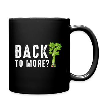 Retour à plus de céleri - Mug uni - noir - Droite