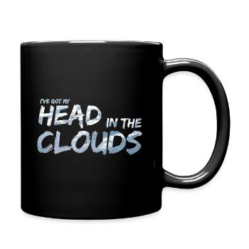 Head in the Clouds von Tagträumern - Tasse einfarbig - Schwarz - Rechts